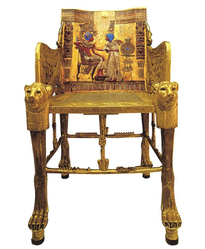 Тронное кресло короля Тутанхамона, фото vetogate