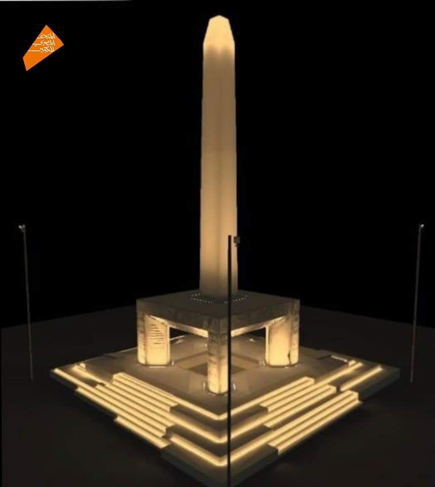 Первый в мире висячий обелиск установлен Большом египетском музее