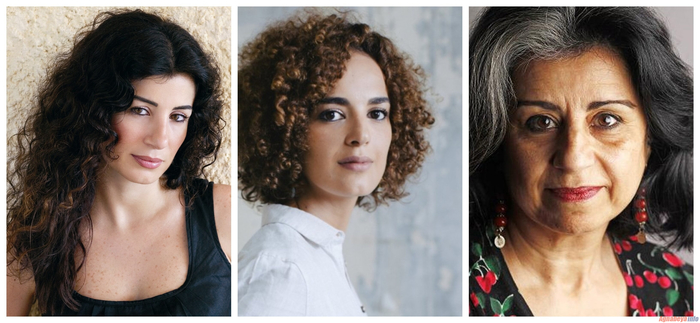 From left to right: Joumana Haddad, Leila Slimani and Ahdaf Soueif