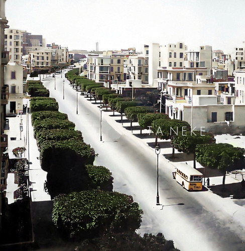Мешхед вверху - улица Абу Кир - Александрия - 1939 г.