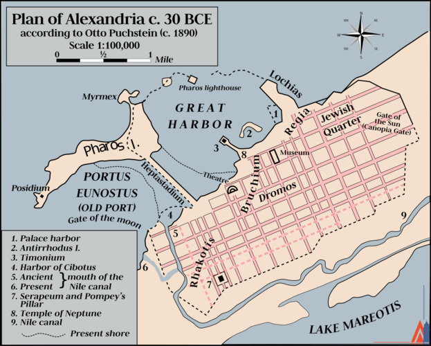 План Александрии (ок. 30 г. до н.)